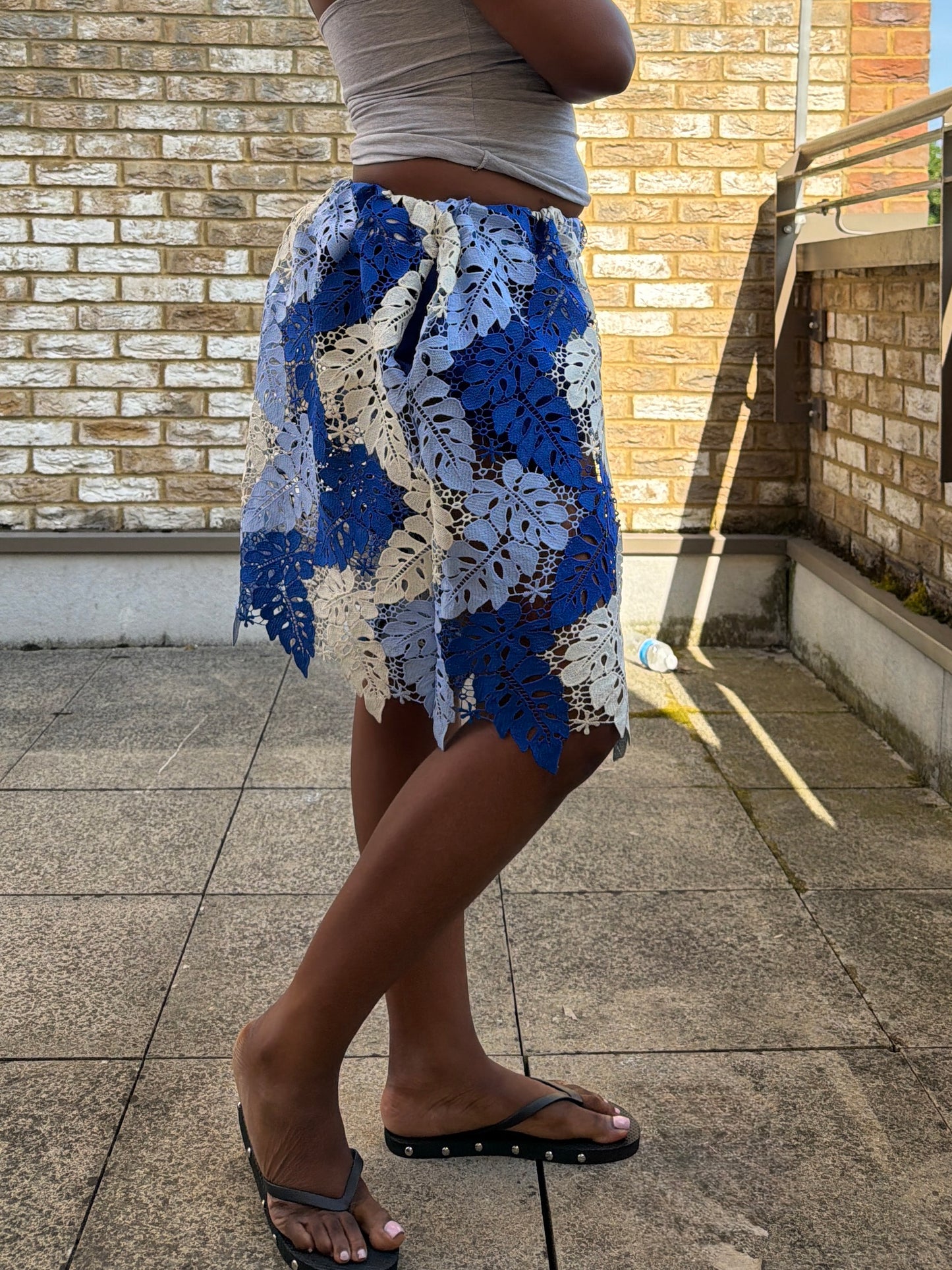 BLUE LACE JORTS