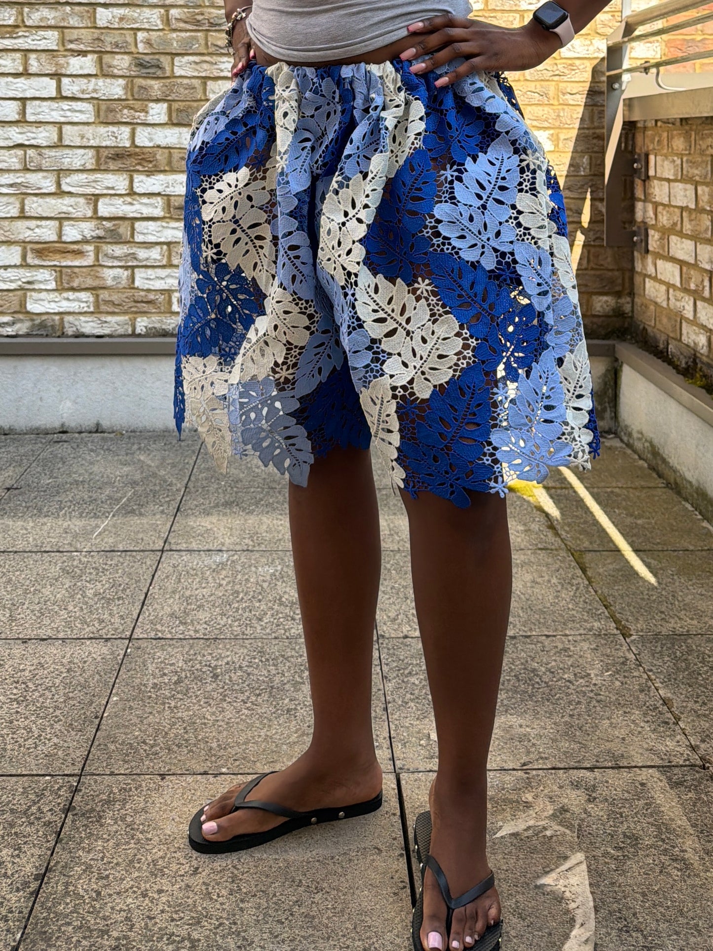 BLUE LACE JORTS