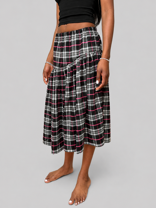 THE SLATE & ROSE DROPPED MIDI SKIRT