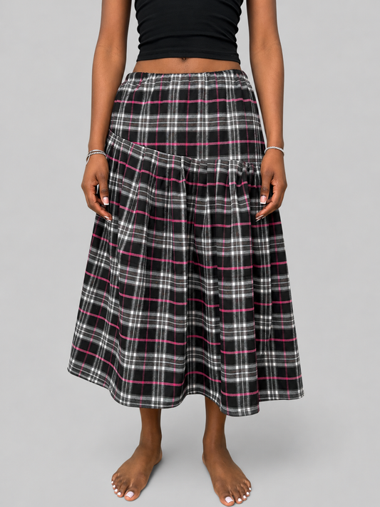 THE SLATE & ROSE DROPPED MIDI SKIRT